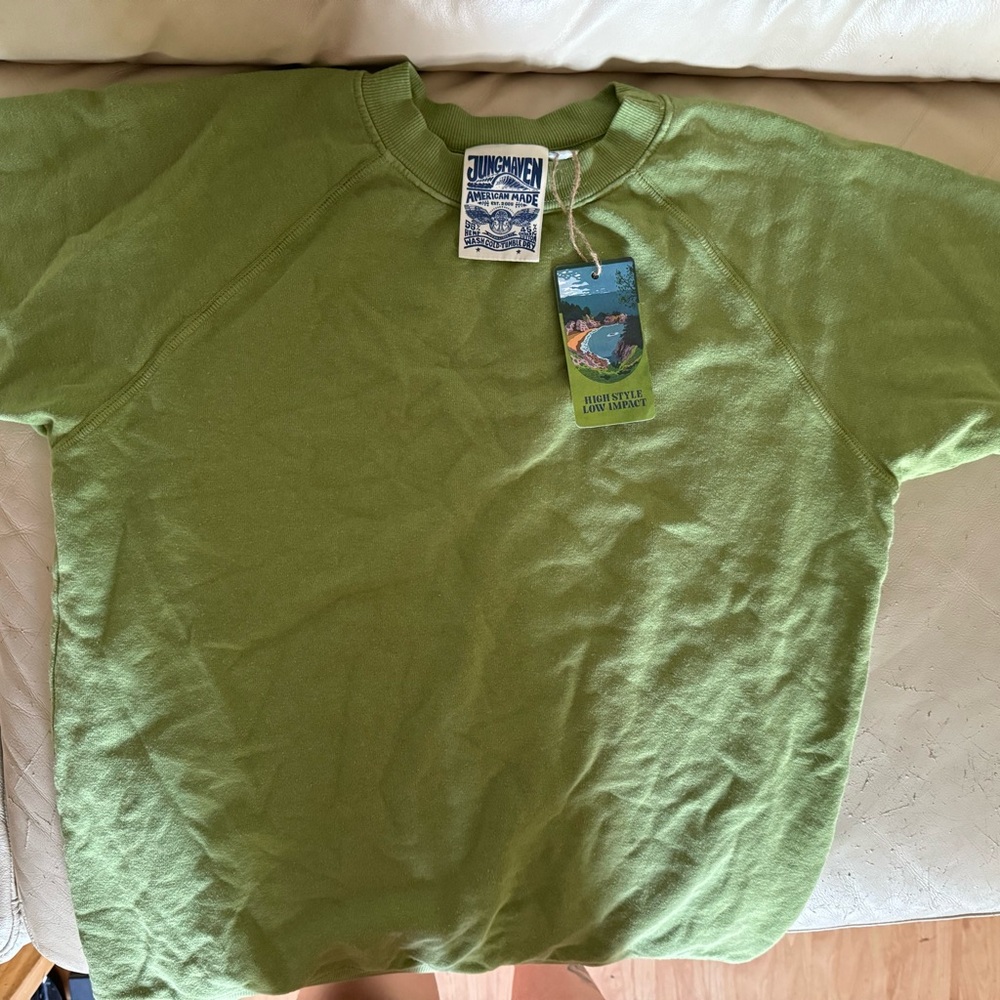 Jungmaven Short Sleeve Raglan Fleece Sweatshirt